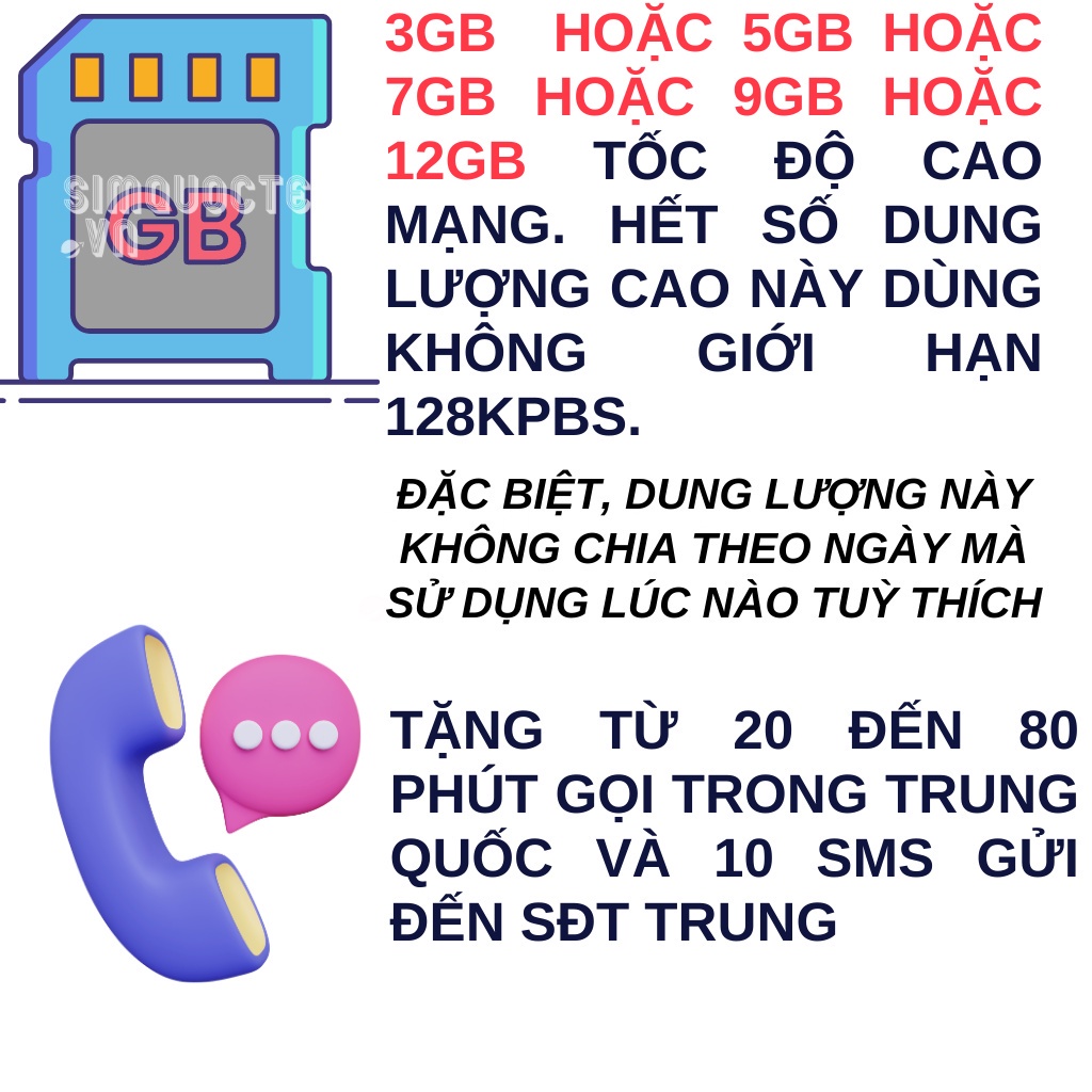 Sim Du Lịch Trung Quốc MaCao Tốc Độ Cao Tặng Phút Gọi Nội Địa Không chặn Facebook Google