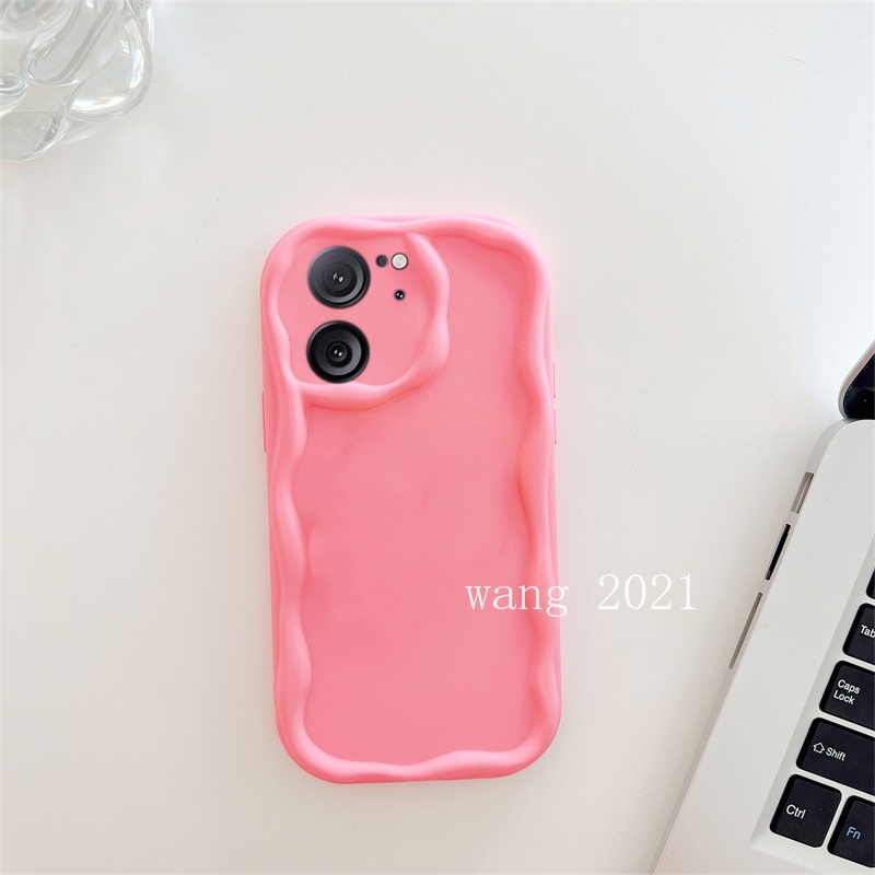 Ốp Điện Thoại Mềm Gợn Sóng Màu Kem Chống Rơi Thời Trang Cho xiaomi 13t xiaomi 13t pro 5g 2023