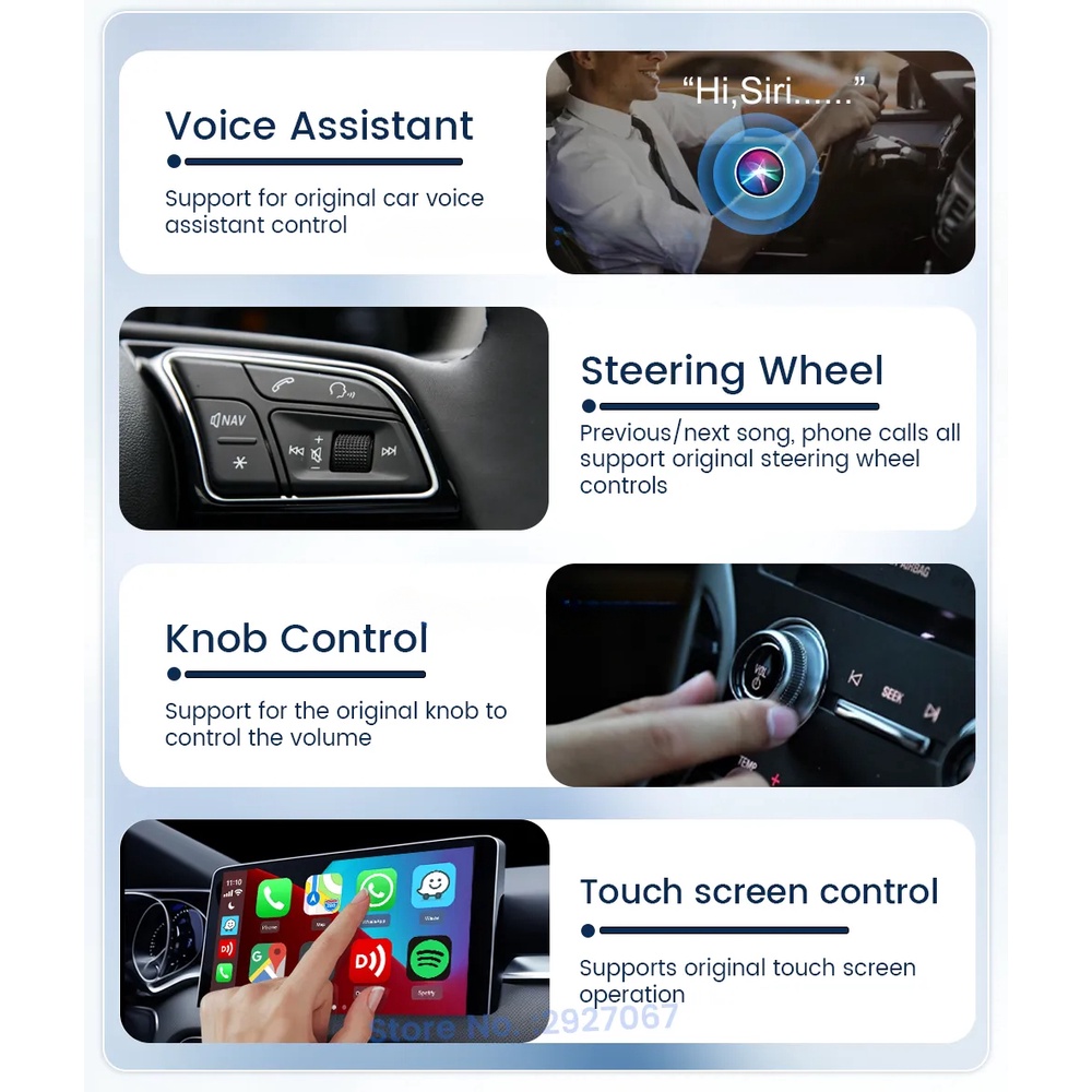 Hộp carplay mini Không Dây carlinkit Kết Nối bluetooth wifi Cho Xe Hơi Chính Hãng ios