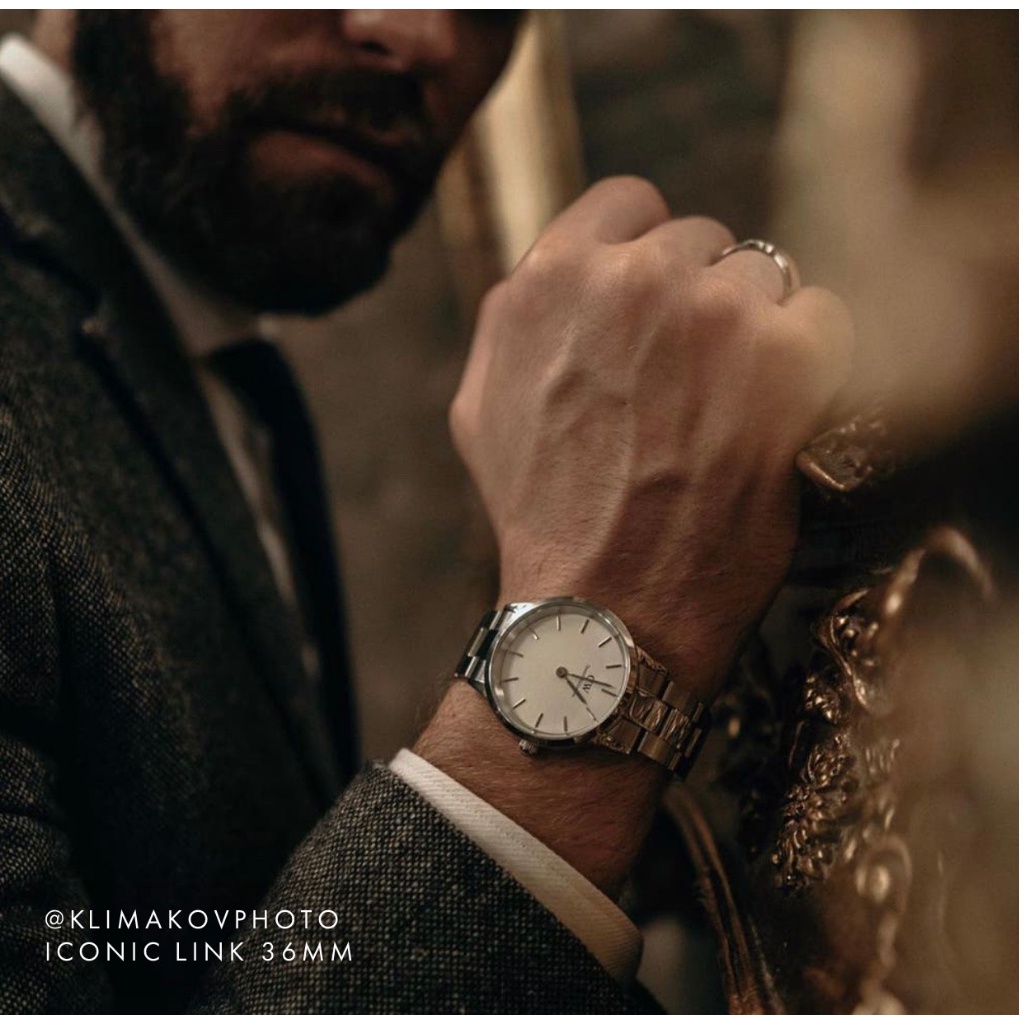 Đồng hồ Nam Nữ Daniel Welington Iconic Link Silver Rosegold / Black White - Danielwatchstore.