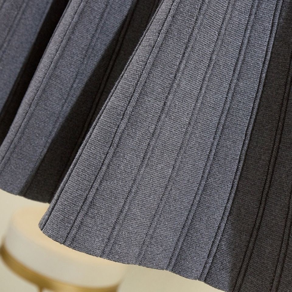 Chân Váy Dệt Kim Ngắn Dáng Chữ a Lưng Cao Thời Trang Thu Đông Hàng Mới 2023