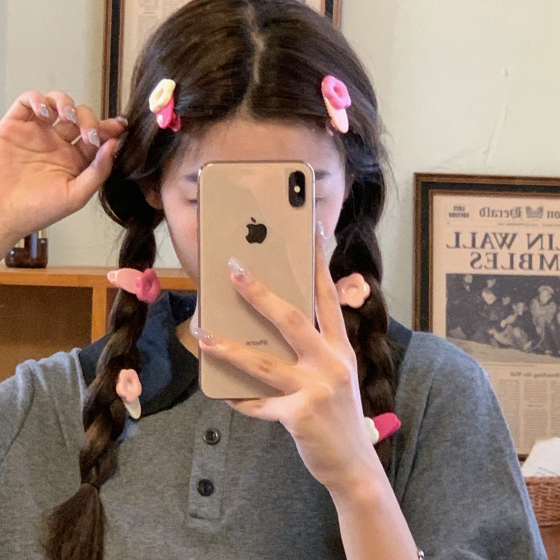 Kẹp Tóc Hình Bông Hoa Nhiều Màu Sắc Phong Cách Hàn Quốc Dễ Thương Dành Cho Bé Gái