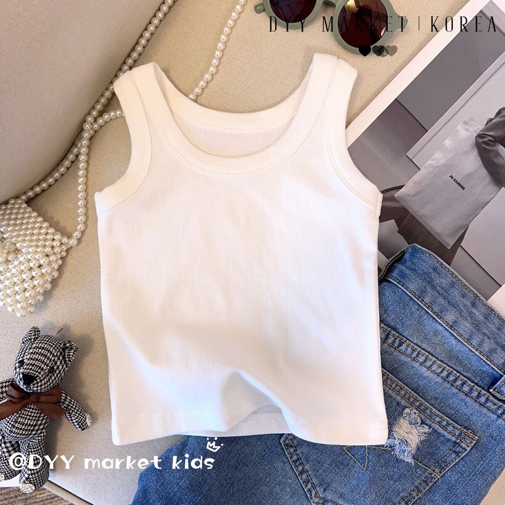 Áo Thun Sát Nách Kẻ Sọc Ngang Trẻ Trung Phong Cách Hàn Quốc Cho Bạn Gái