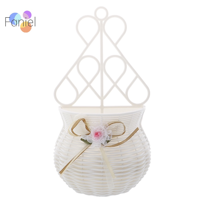 Bình Hoa Treo Tường Bằng Mây Nhân Tạo Trang Trí Sân Vườn diy