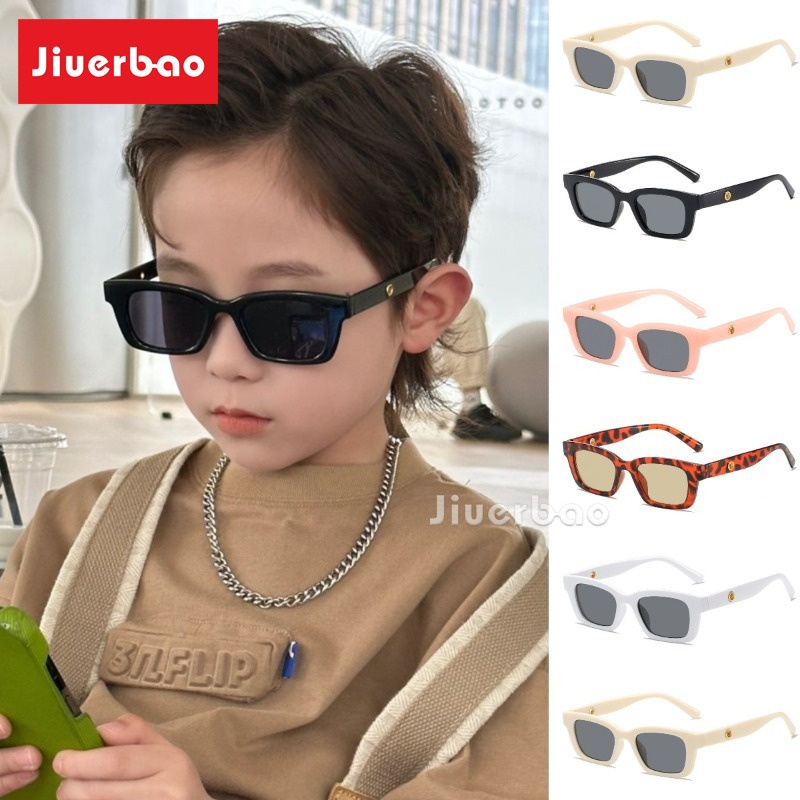 Kính Mát Hình Chữ Nhật Màu Đen Phong Cách hip hop Đường Phố Cho Bé Trai Và Bé Gái 50-19 - 125