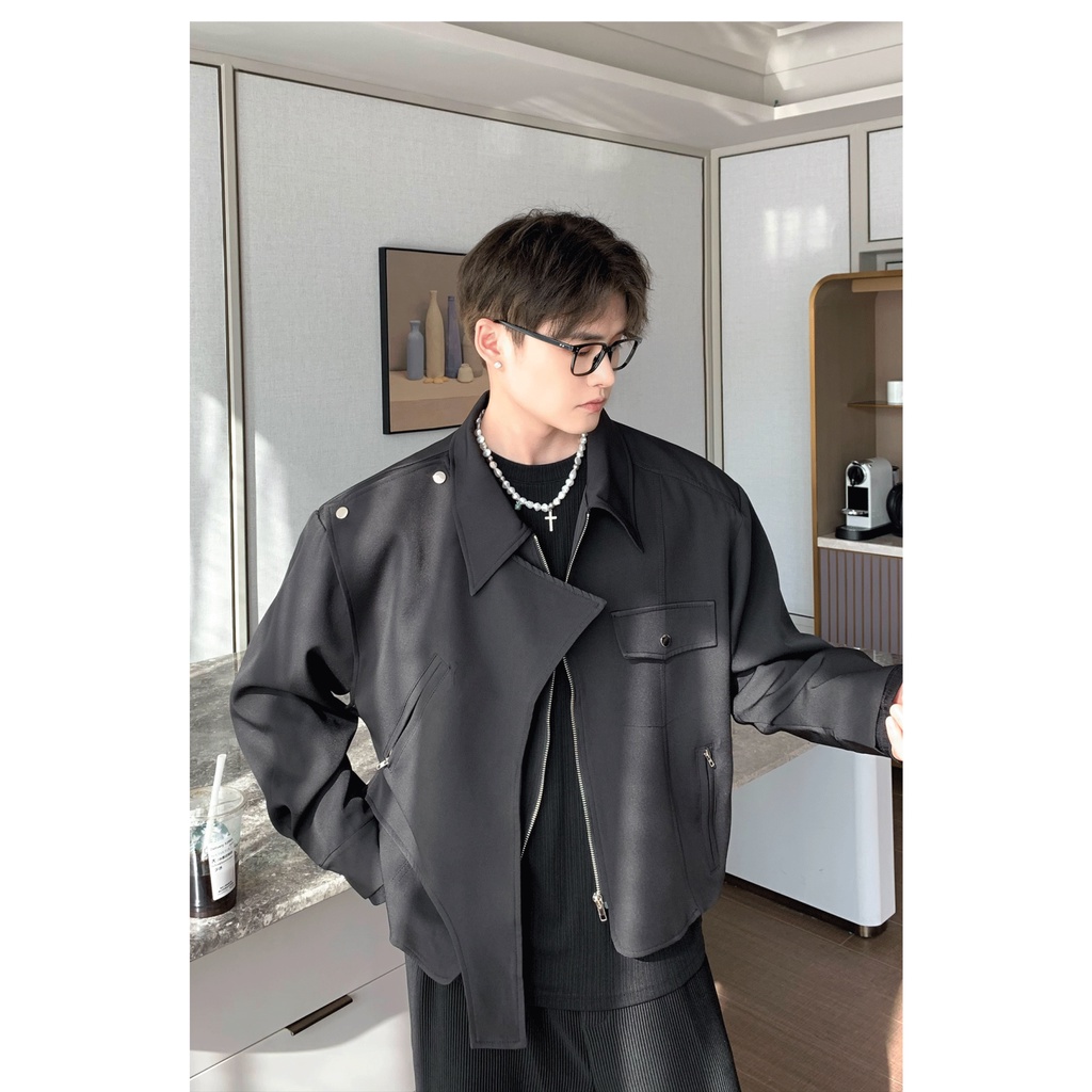 Áo Khoác Khóa Kéo Nhẹ Nhàng Phong Cách Hàn Quốc Hợp Thời Trang Cho Nam