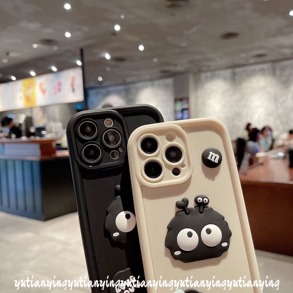 Hoạt Hình Ốp Điện Thoại Hình Búp Bê Đôi Mắt Thiên Thần 3d Cho iphone xr x xs max 15 11 12 14 13 11 pro max 7plus 7 6s 6 8 plus se 2020