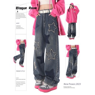 JIONGLI quần ống rộng quần nữ jean thời trang Korean hàn quốc phổ biến WNK2300LUE 41Z231011