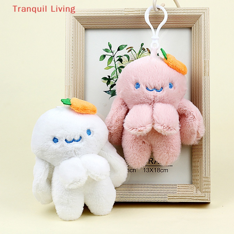 Móc Khóa Thỏ Bạch Tuộc Nhồi Bông Dễ Thương Trang Trí Túi Xách / Quà Tặng Cho Trẻ Em