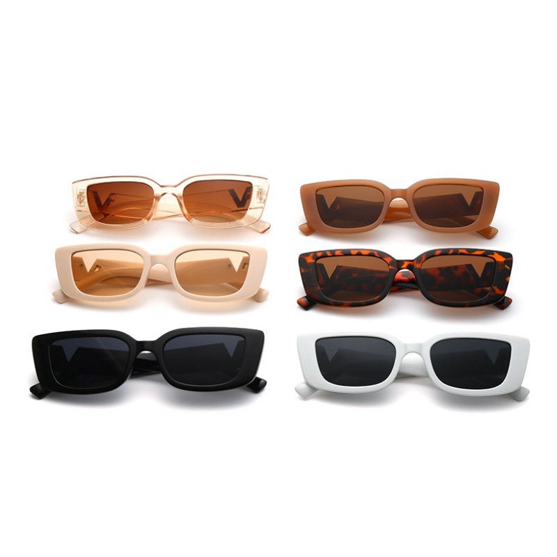 Kính Mát Mắt Mèo Hình Chữ v Phong Cách retro Thời Trang Ngoài Trời unisex