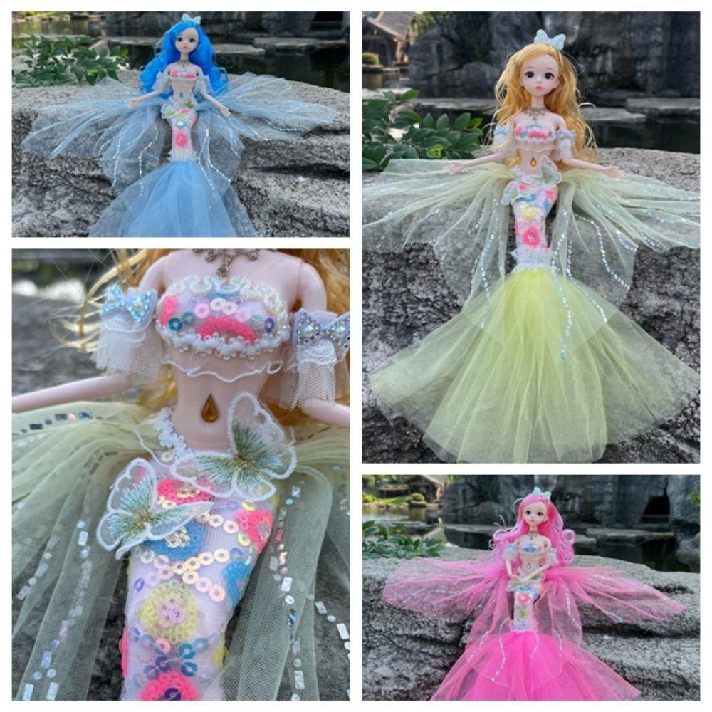 Mmluck Búp Bê Nàng Tiên Cá Biết Hát Nàng Tiên Cá Bằng Nhựa An Toàn Nhiều Màu Sắc Dễ Thương Có Thể Di Chuyển Đồ Chơi Nhà Tắm
