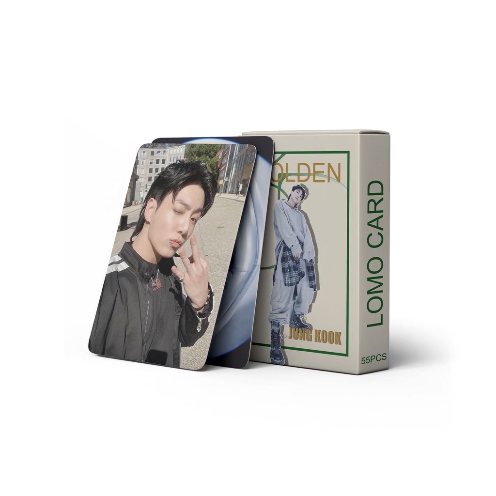Hộp 55 Ảnh lomo card jungkook Nhóm bts