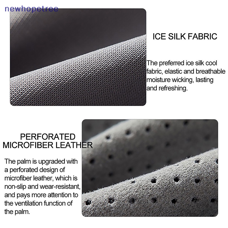 Ntvn Găng Tay Lụa Lạnh Thoáng Khí Chống Nắng Chống Trượt Nhanh Khô Cho Nam Và Nữ Vào Mùa Hè Đi Xe Đạp Ngoài Trời