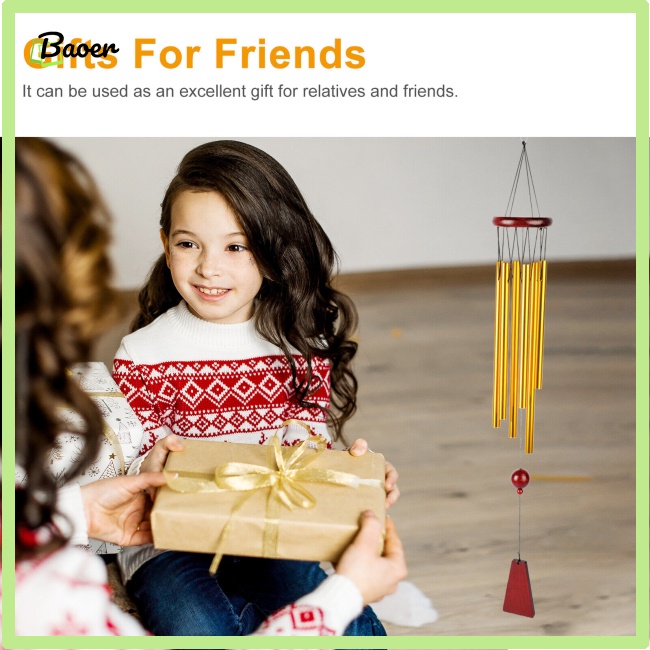 Chuông Gió 6 Ống Chính Hãng 100% Treo Trang Trí Ban Công Sân Vườn