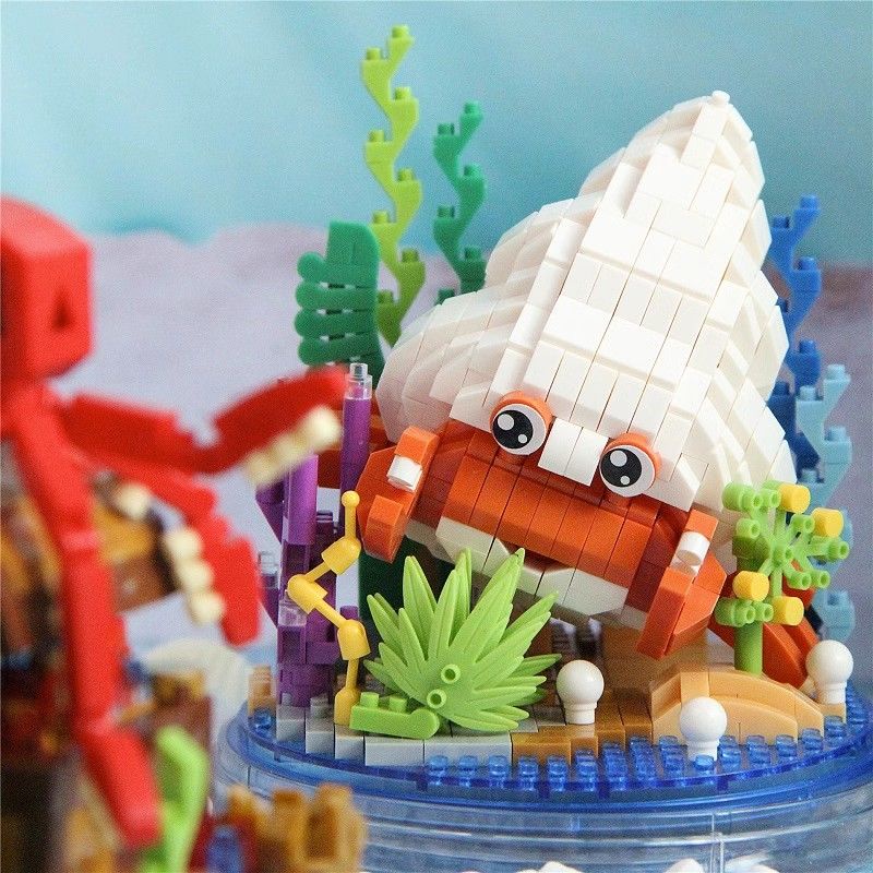 Sea life Bộ Đồ Chơi Lắp Ráp Mô Hình Cá Ngựa Bạch Tuộc Giáo Dục Cho Bé Trai Bé Gái