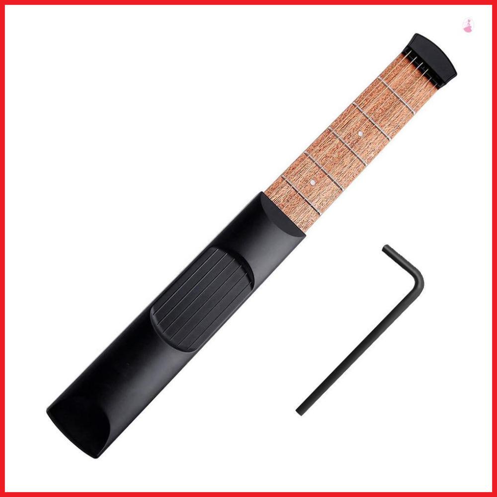 Mô Hình Đàn guitar Bỏ Túi 6 Dây 6 Phím Bằng Gỗ sapele Dành Cho Người Mới Bắt Đầu Đen