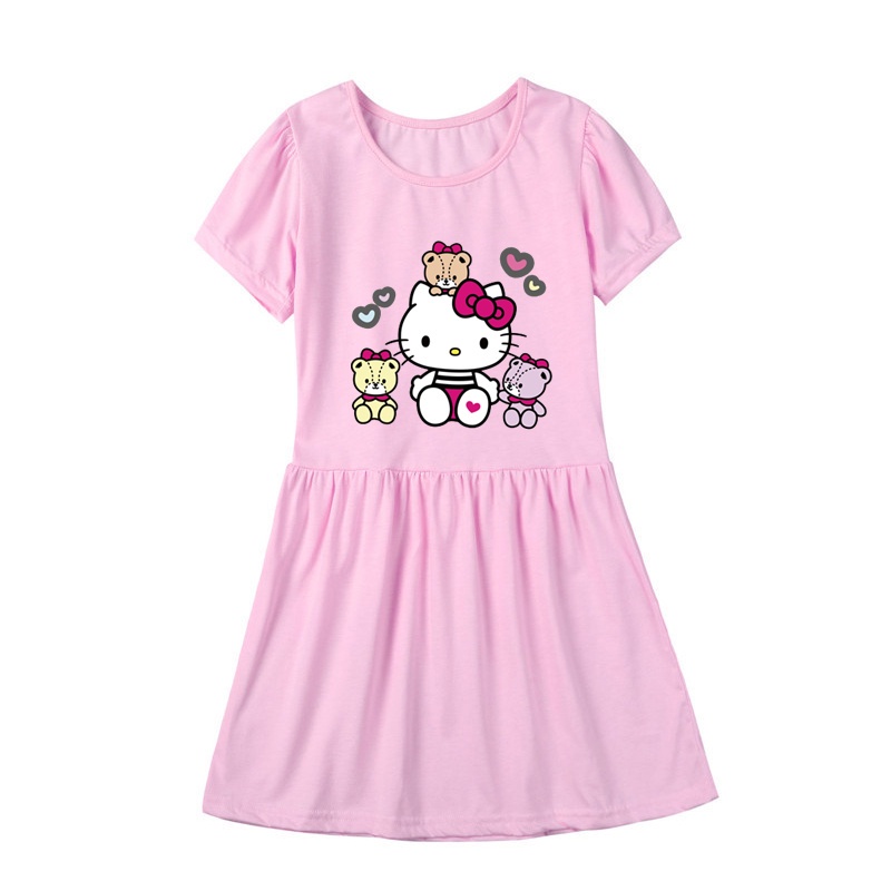 Váy hello kitty Cho Bé Gái Từ 3-14 Tuổi