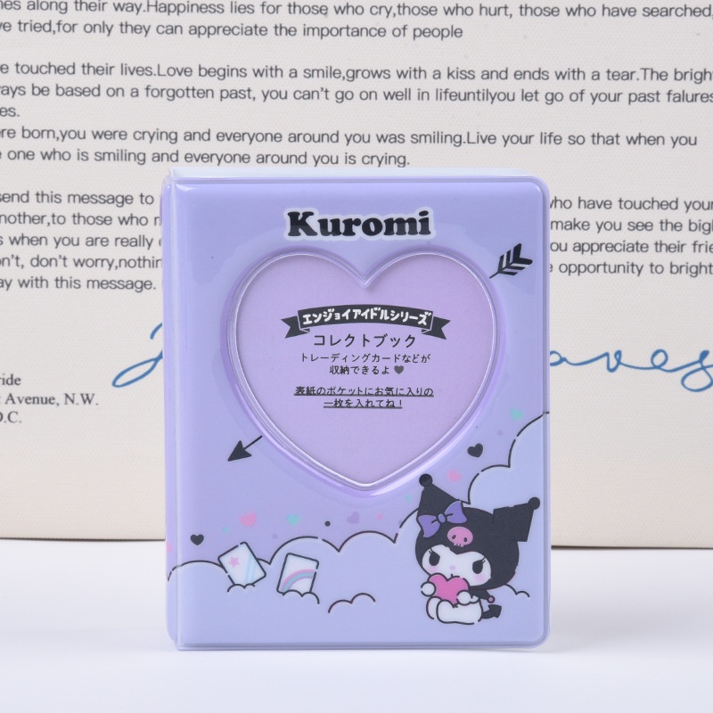 Kẹp Sách Ảnh polaroid Hình sanrio kuromi melody 3 inch