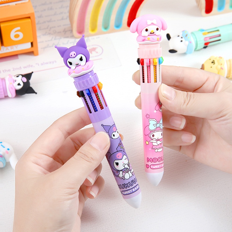 Bút sanrio 10 Màu Sắc Sổ Tay