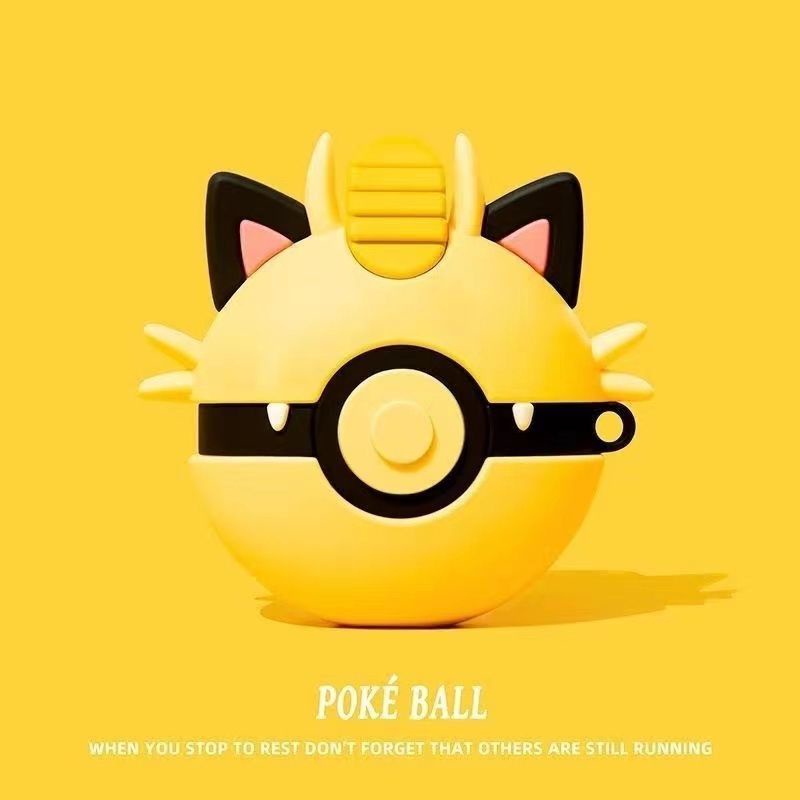 Vỏ Bảo Vệ Hộp Sạc Tai Nghe airpods pro1 / 2 3 generation air podspro2 Hình Quả Bóng Pokemon pokémon