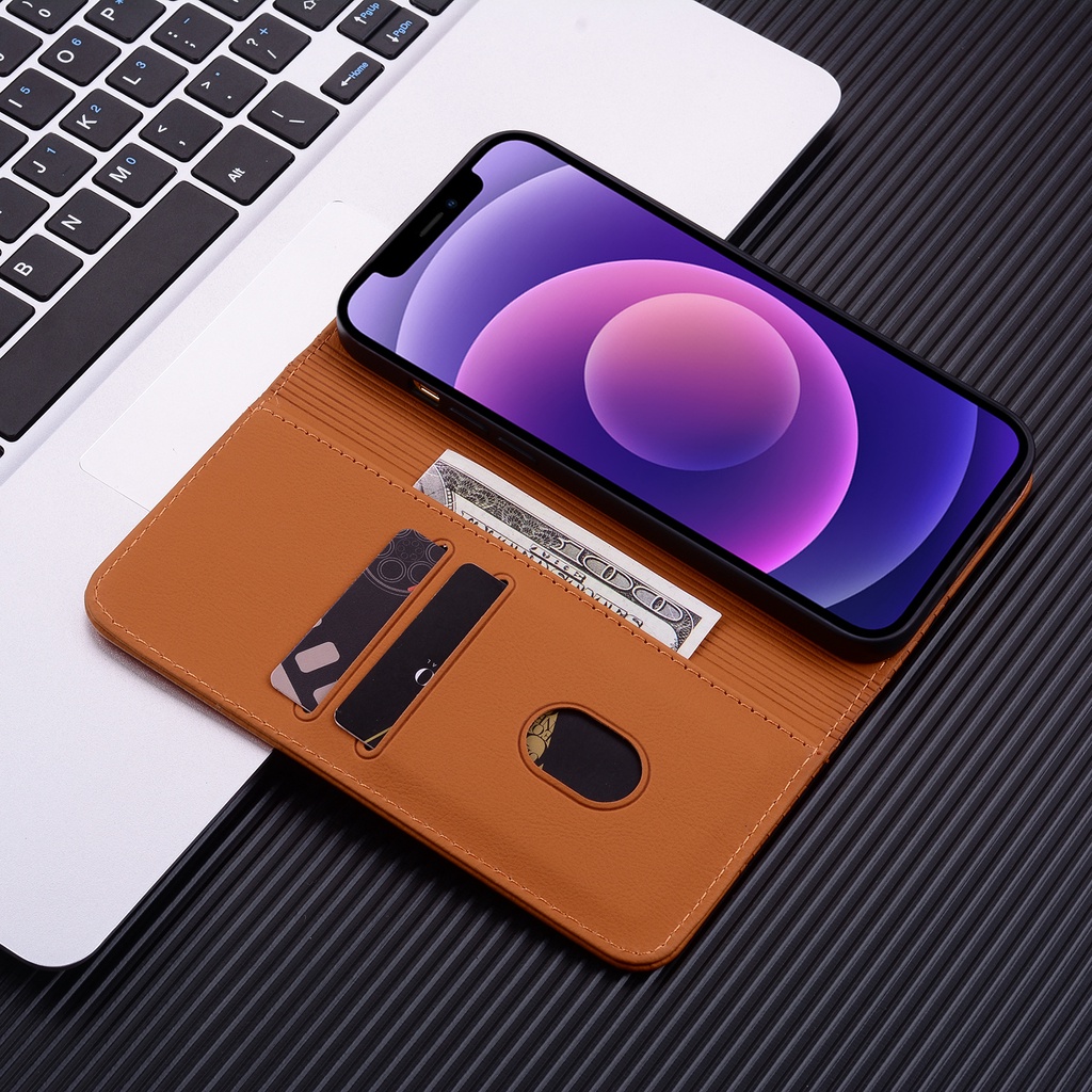 Cho iphone 15 Pro Max 15 Pro 15 Plus 14 Pro Max 14 Pro 13 Bao Da Điện Thoại Dạng Ví Nắp Lật Nam Châm Có Ngăn Đựng Thẻ Và Giá Đỡ