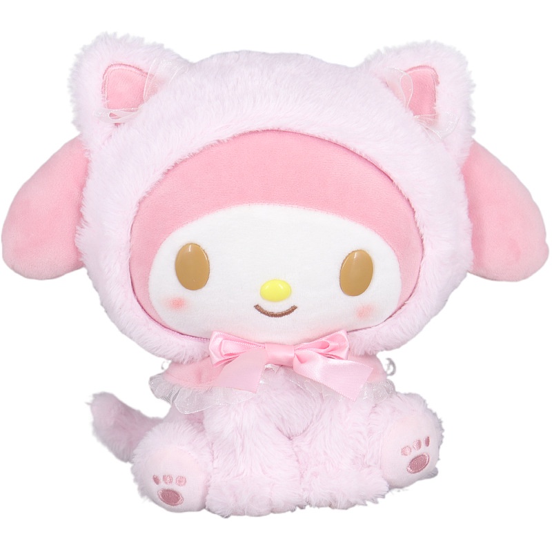 Đồ chơi nhồi bông Hình Mèo sanrio kuromi cinnamoroll Poacco melody Dễ Thương