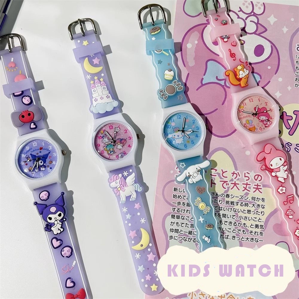 Hoạt Hình Đồng Hồ Đeo Tay Hình sanrio hello kitty my melody Chống Thấm Nước Cho Bé