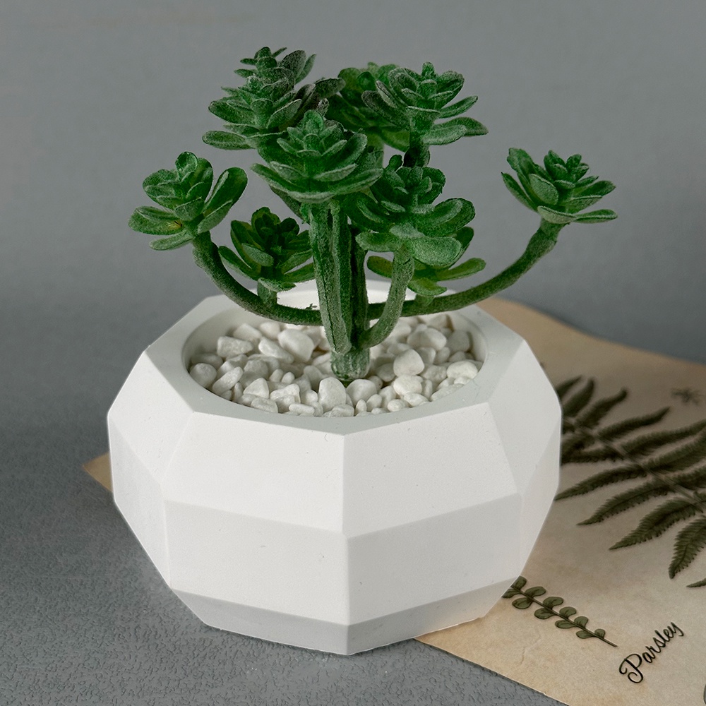 Khuôn silicone Làm Chậu Cây Trang Sức Ba Chiều