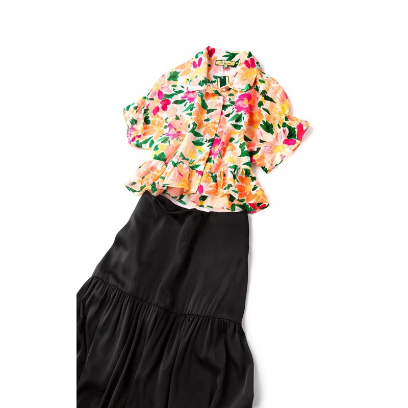 Sét Áo Hoa Và Chân Váy K.a.t.o.s.a