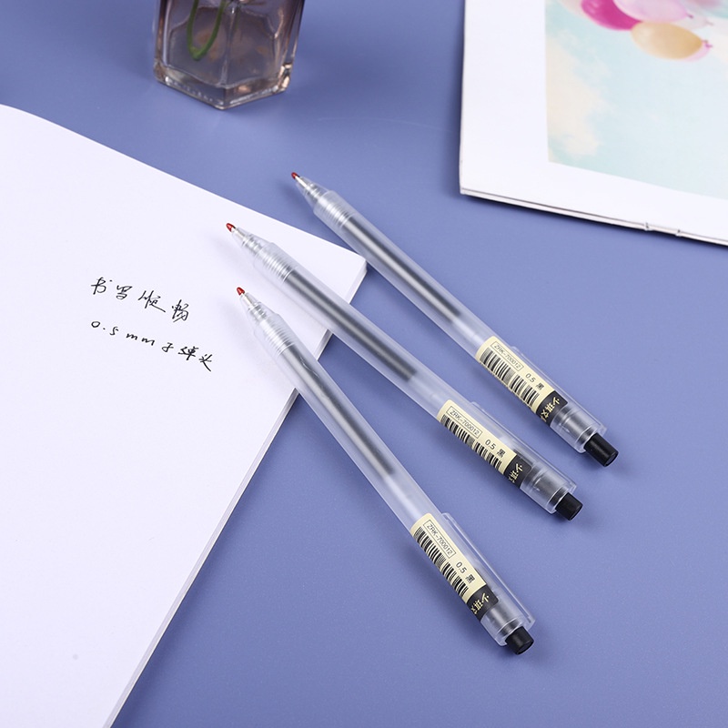 Bút Mực Nước Ngòi 0.5mm Màu Đen / Xanh Dương / Đỏ