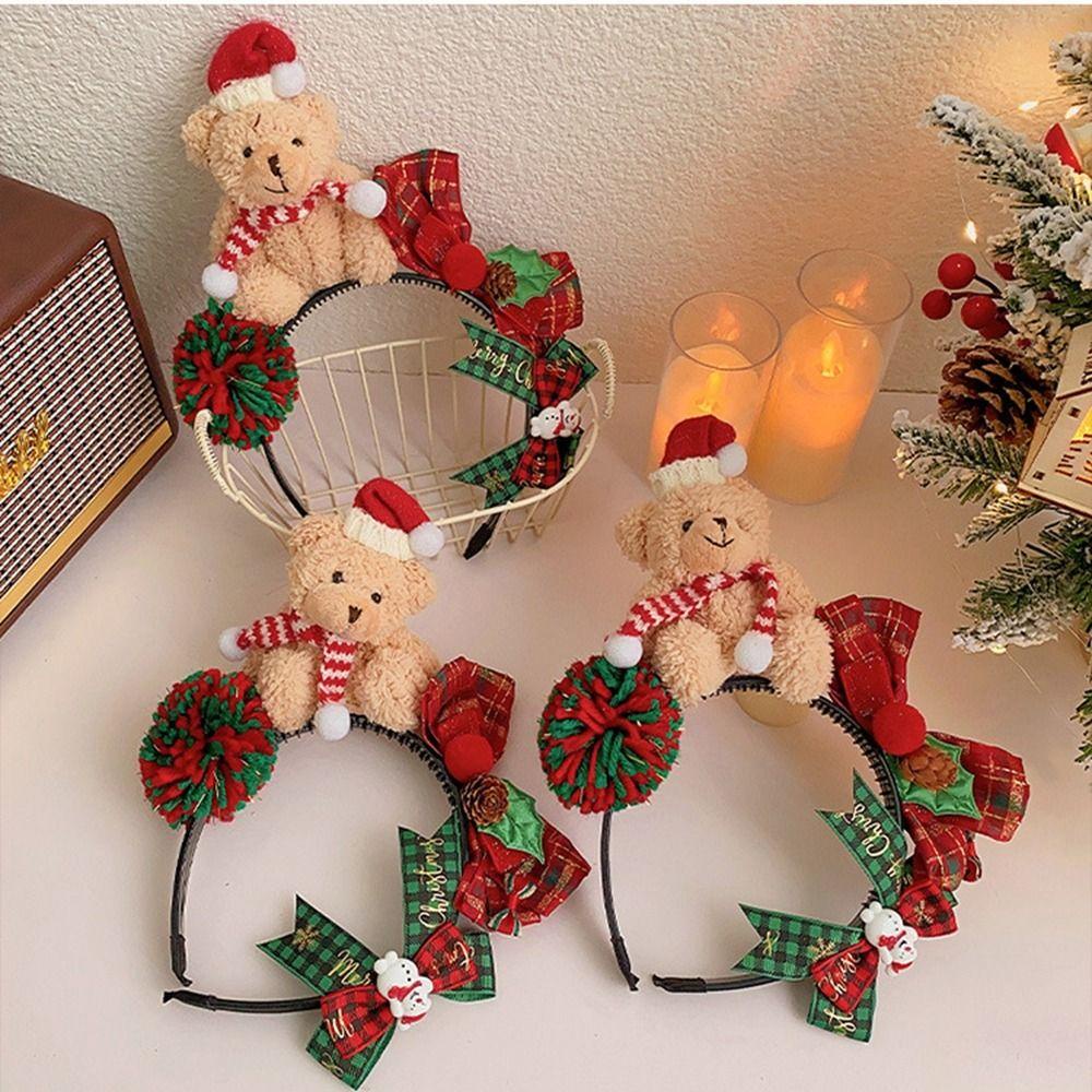 Băng Đô Nơ Cài Tóc Hóa Trang Giáng Sinh Năm Mới Cho Bé