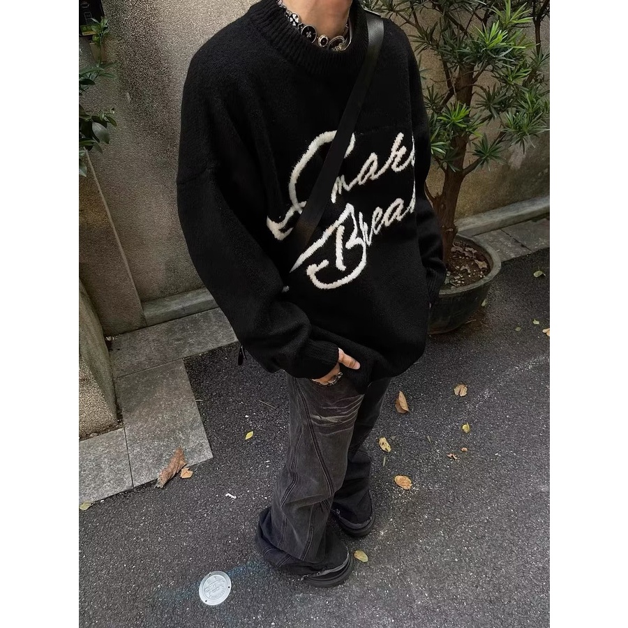 Áo Dệt Kim Tròng Đầu Tròn Kiểu Dáng Mới Cho Nam