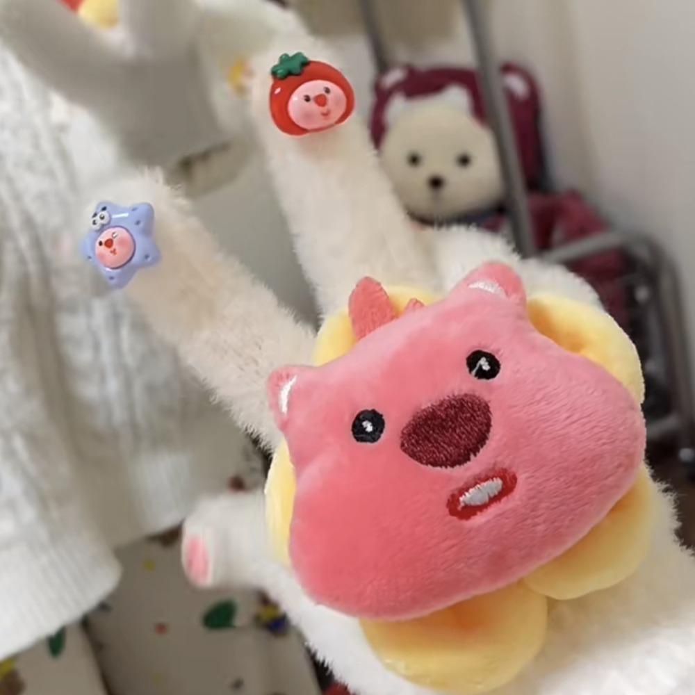 Găng Tay keene Dày Dặn Thoáng Khí Chống Lạnh Họa Tiết Hoạt Hình Thời Trang Giữ Ấm Ngón Tay Cho Nữ