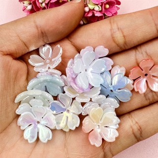  Set 20 Hạt Cườm Xỏ Lỗ 18 * 3mm Nhiều Màu Sắc Dùng Để Làm Đồ Trang Sức Thủ Công 