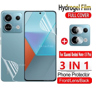 Kính cường lực 3 trong 1 bảo vệ ống kính máy ảnh cho redmi note 13 pro plus 5g 2023 note13 pro + note13pro + 5g