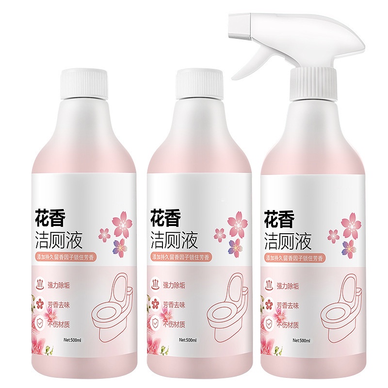 Chai xịt tẩy rửa bồn cầu HOA ANH ĐÀO, nhà vệ sinh đa năng siêu sạch hương nước hoa anh đào khử khuẩn 500ml