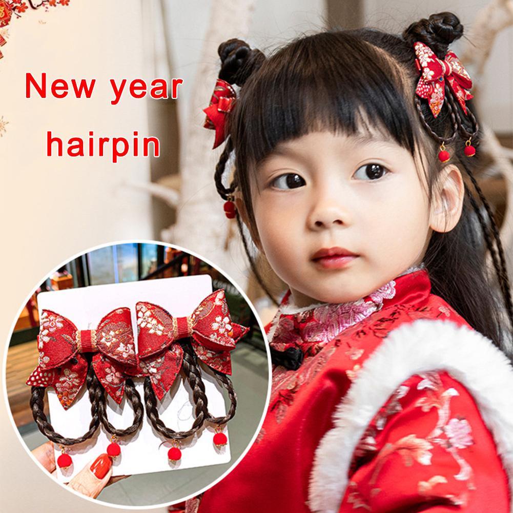 Kẹp Tóc Hình Nơ Đính Ngọc Trai Dễ Thương Cho Bé b9j2