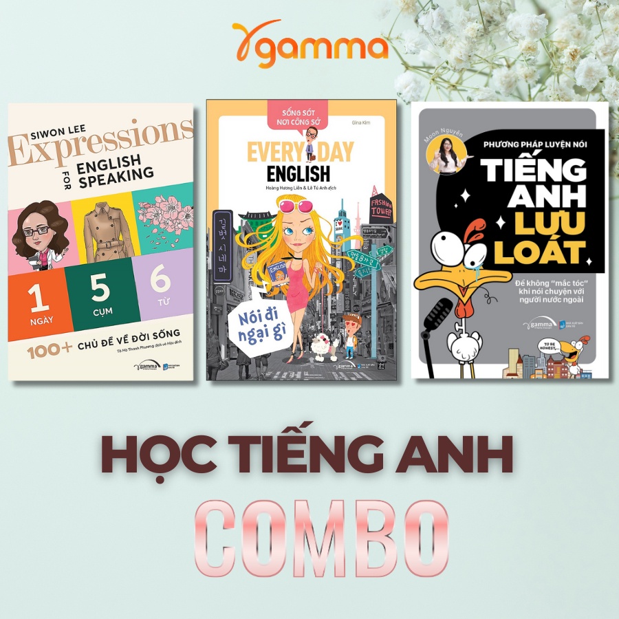 Lẻ/Combo 3 Sách: Nói Đi Ngại Gì  + Expressions For English Speaking + Luyện Nói Lưu Loát