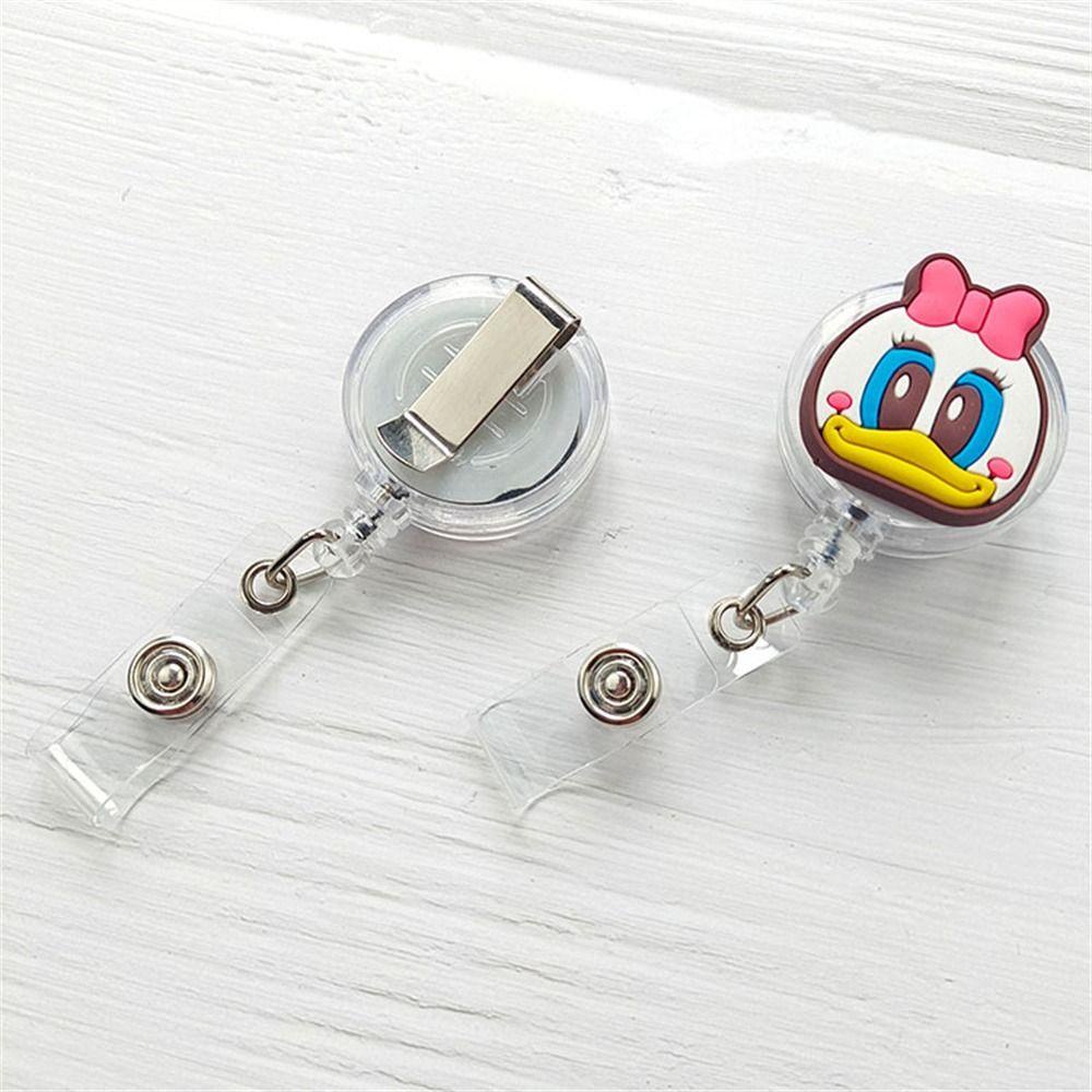 Mxmio Kẹp Giữ Thẻ Có Thể Rút Lại Họa Tiết Hoạt Hình anime kawaii Dễ Thương Dễ Sử Dụng Cho Nhân Vật Y Tá / Văn Phòng