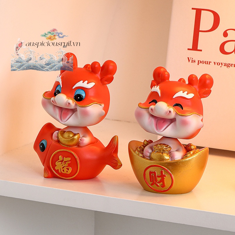 Tượng Rồng Năm Mới 2024 Để Bàn Trang Trí