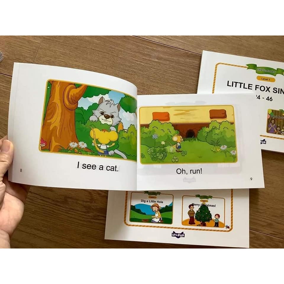 Sách - Bộ 3 cuốn in gộp Little Fox Single Stories level 1 giúp trẻ học từ vựng tiếng anh | BigBuy360 - bigbuy360.vn