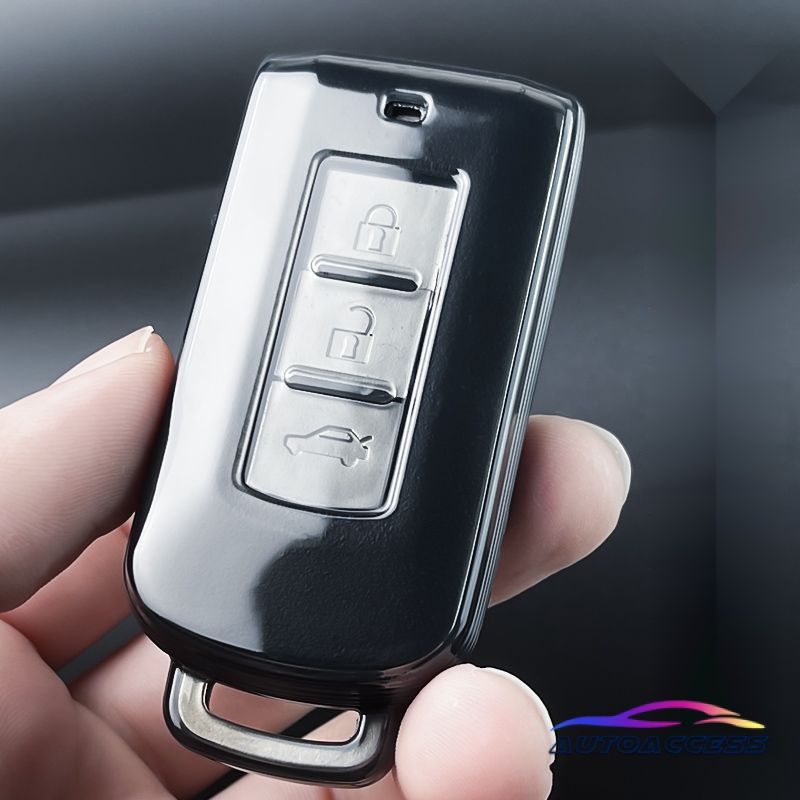 TPU Trong Suốt Chìa Khóa Xe Ô Tô Dành Cho Mitsubishi Strada 2023 Montero Xpander Cross Lancer Pajero