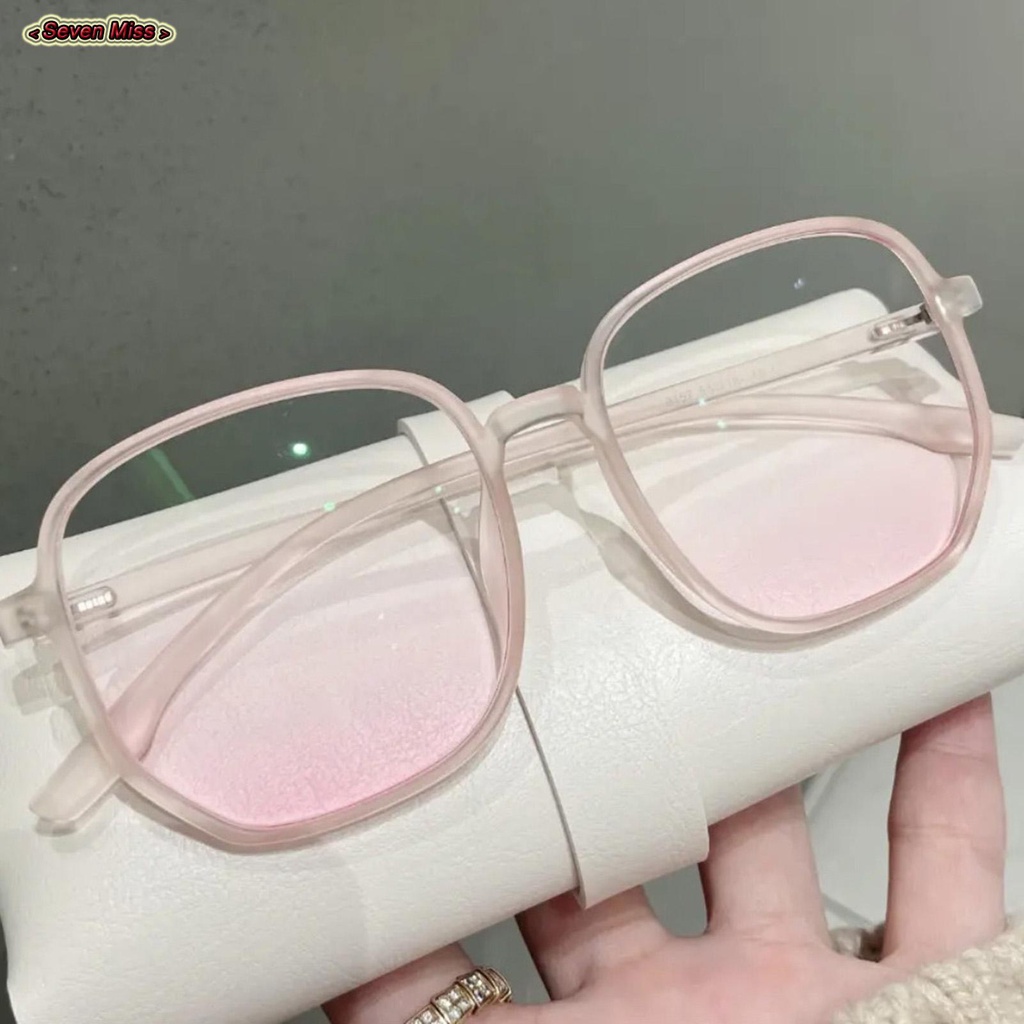 Kính Mát Gọng Vuông Lớn Chống Chói Mắt Màu Xanh Dương Nhạt
