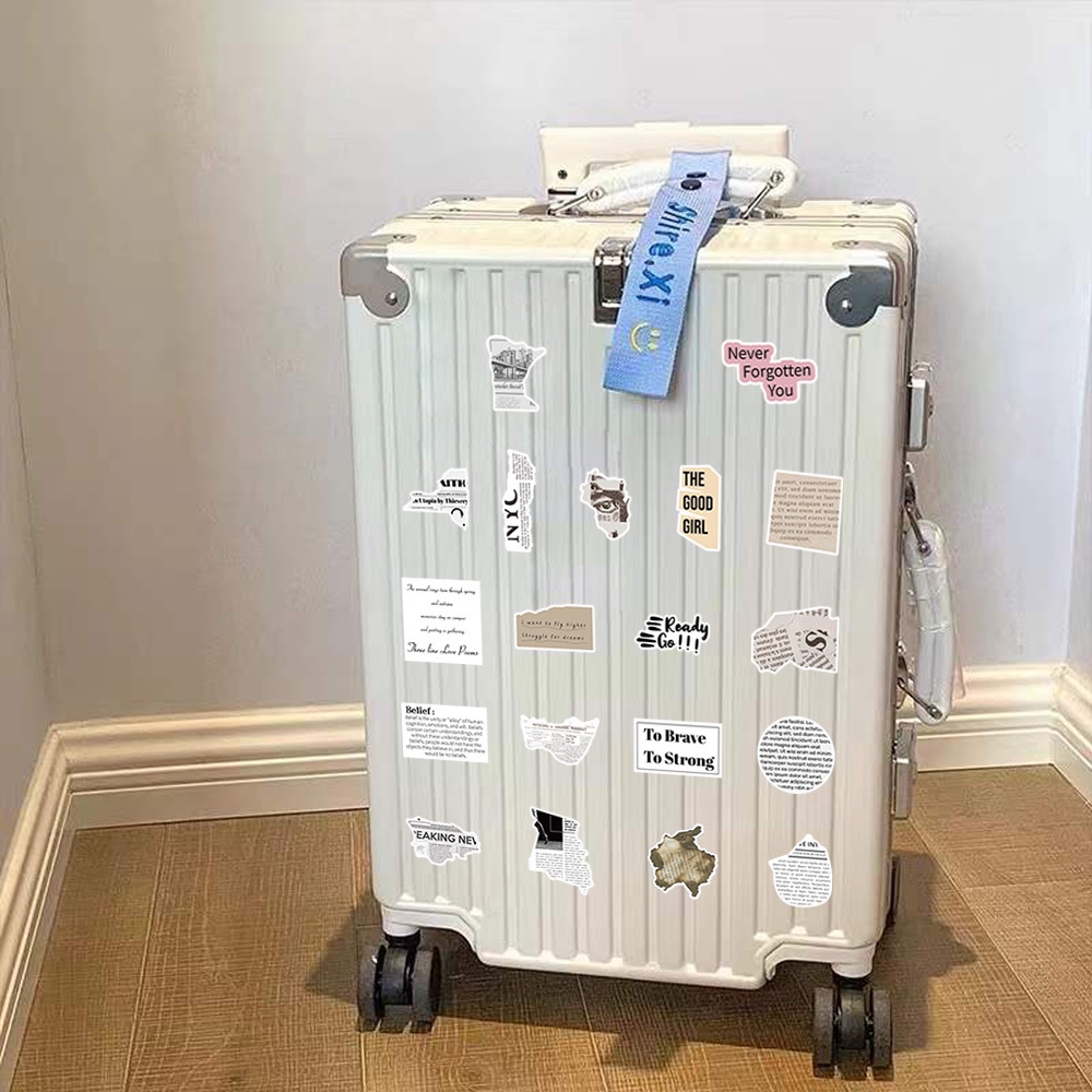 Bộ 60 Miếng Dán In Họa Tiết graffiti Trang Trí Mũ Bảo Hiểm / Xe Đạp / Túi Đựng Bút