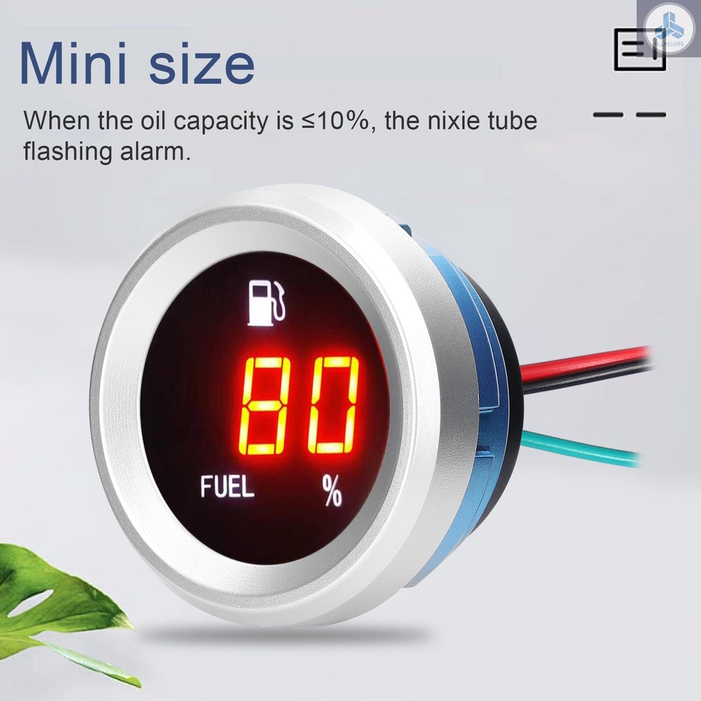 Đồng Hồ Đo Mức Nhiên Liệu Kỹ Thuật Số Có Đèn Nhấp Nháy 9-35v 1-vn1 Cho Xe Mô Tô