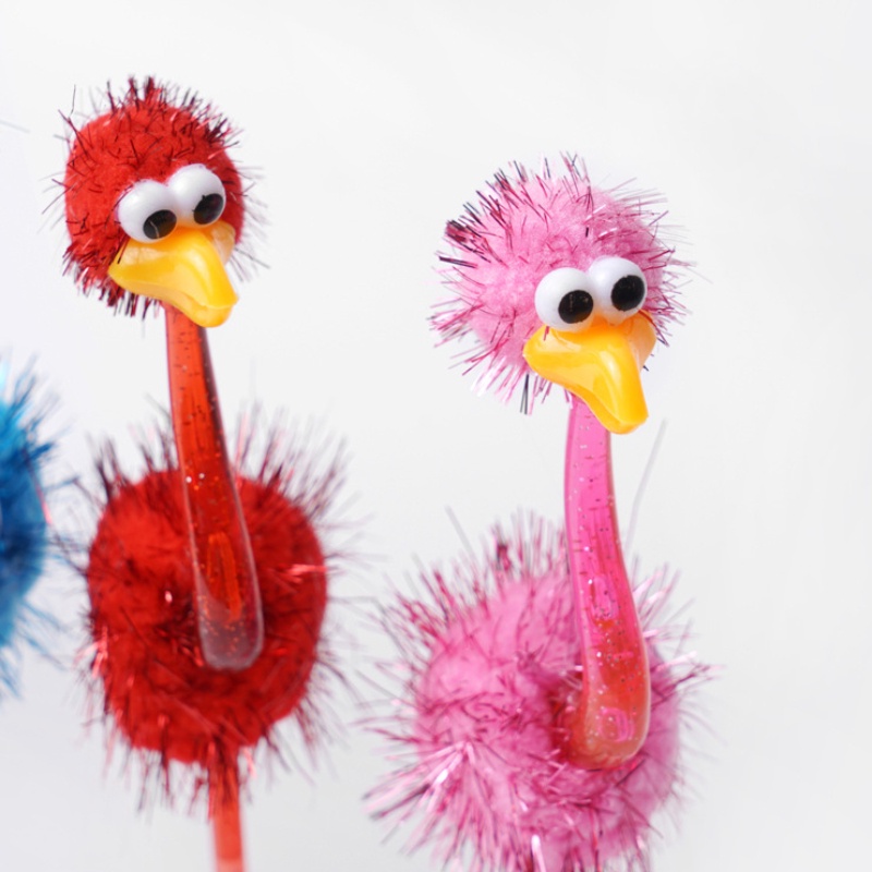 1 Bút Bi Đà Điểu Họa Tiết Hoạt Hình Sáng Tạo Cho Học Sinh Tiểu Học Và Trung Học