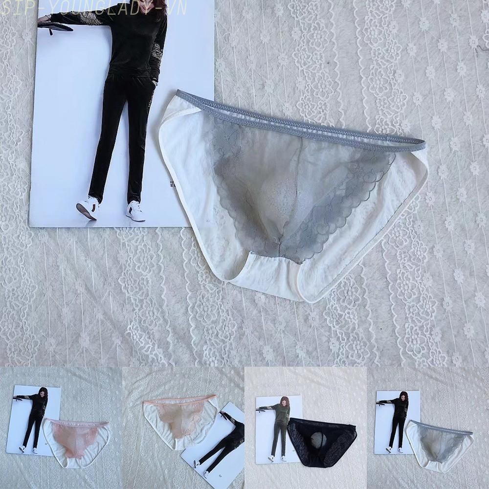 Quần Lót Ren Nam Co Dãn Màu Xám / Đen / Hồng / Da m 2xl