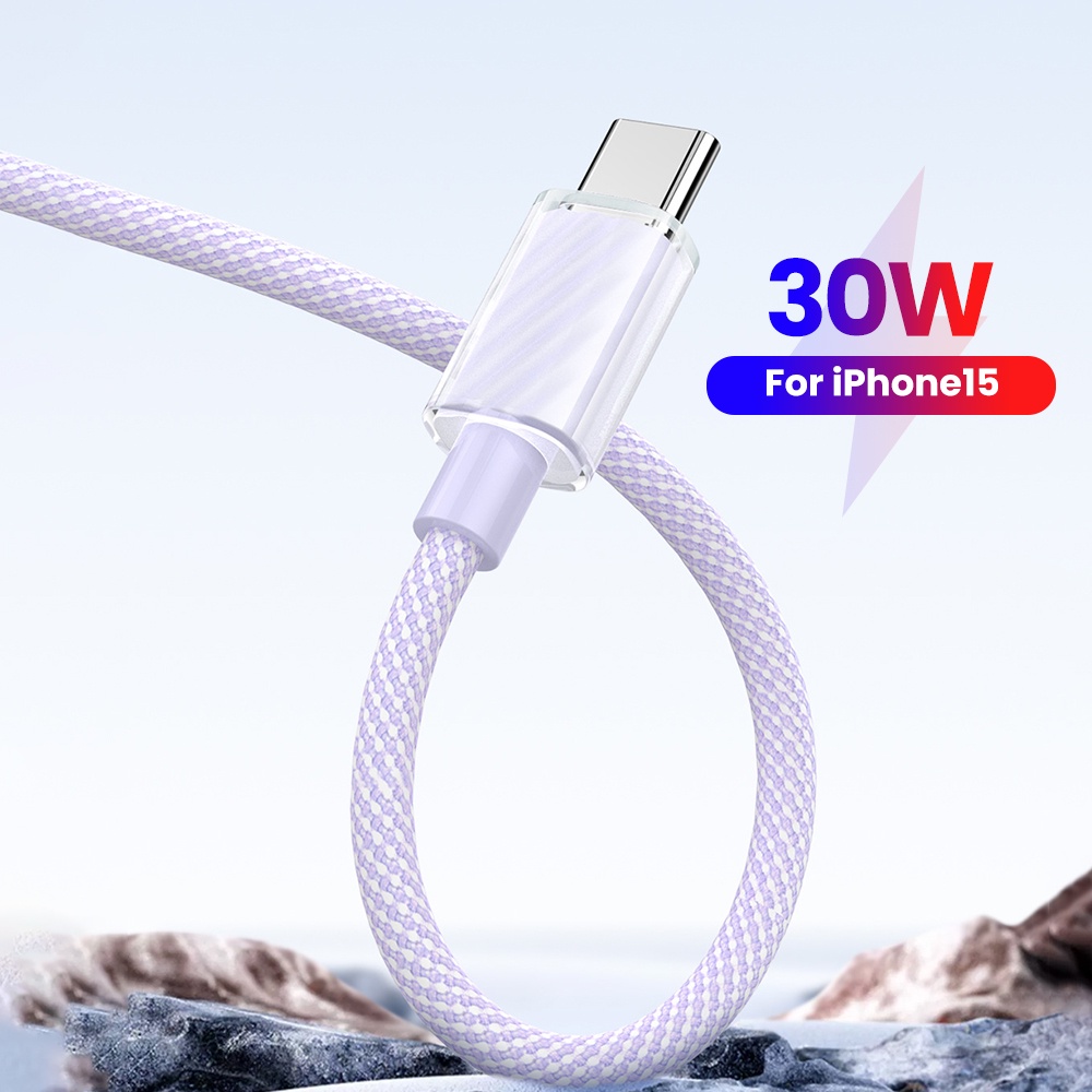Dây Cáp Sạc Nhanh usb c Sang usb Loại c 30w Cho ip 15 mac pad xiaomi huawei