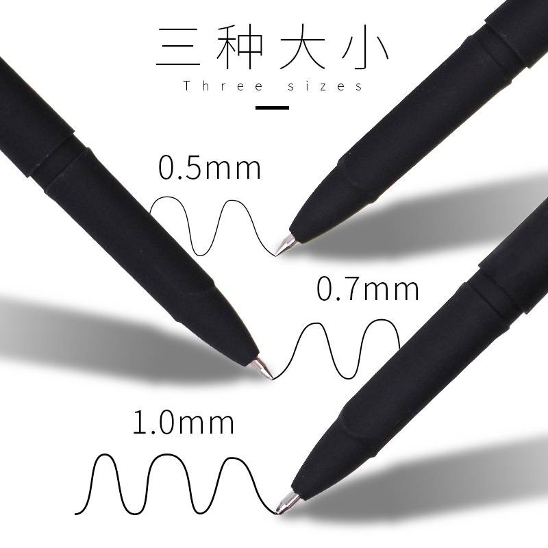 Baoke Bút Mực gel Ngòi 0.7mm 1.0 Dung Lượng Lớn 0.5mm