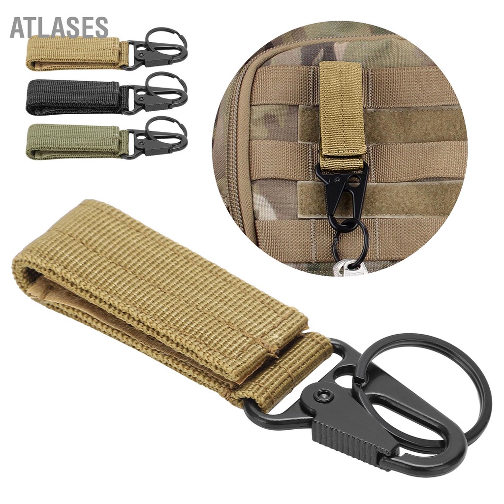 Atlases Ngoài Trời Dây Treo Móc Khóa Carabiner Và Vòng Đeo Kẹp